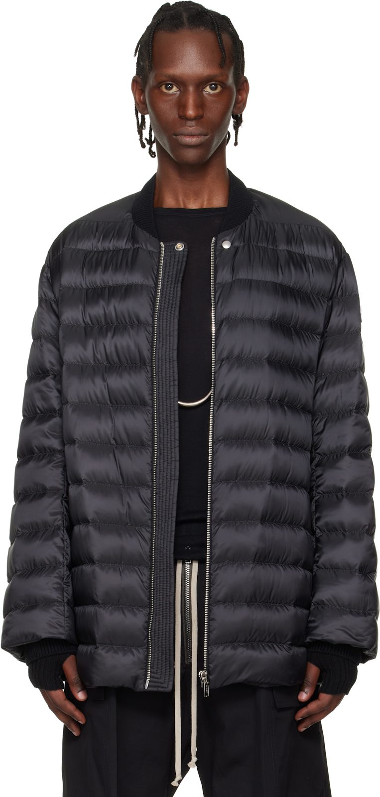 + [릭 오웬스] Black Flight Parka Jacket 261232M178011