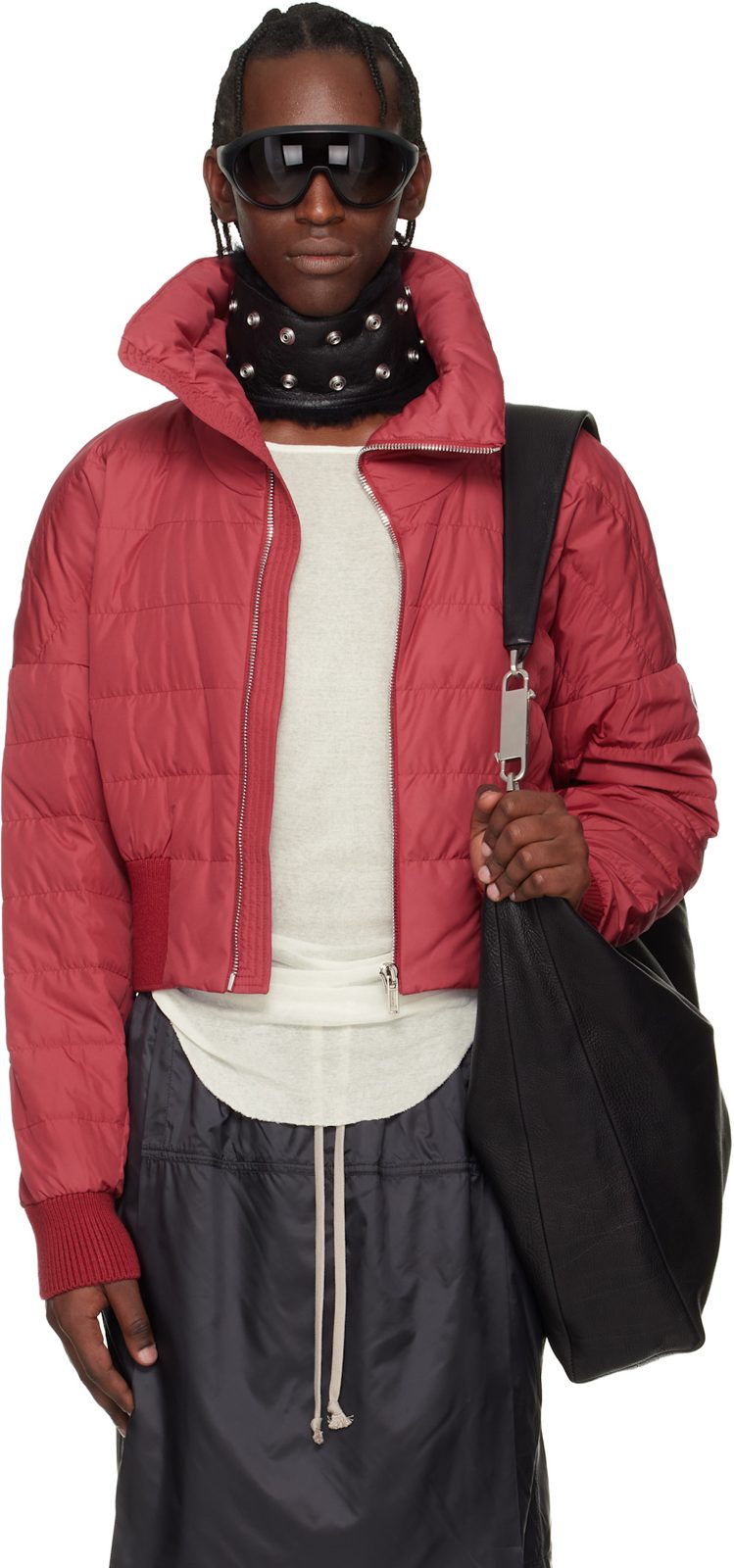 + [릭 오웬스] Red Cropped Down Jacket 261232M178010