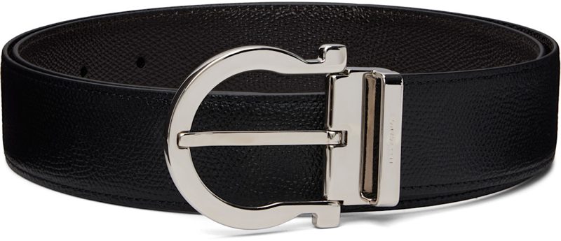Black & Brown Adjustable Reversible Belt 262270M131005