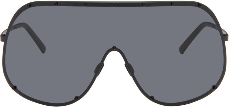 Black Tower Shield Sunglasses 262232M134012