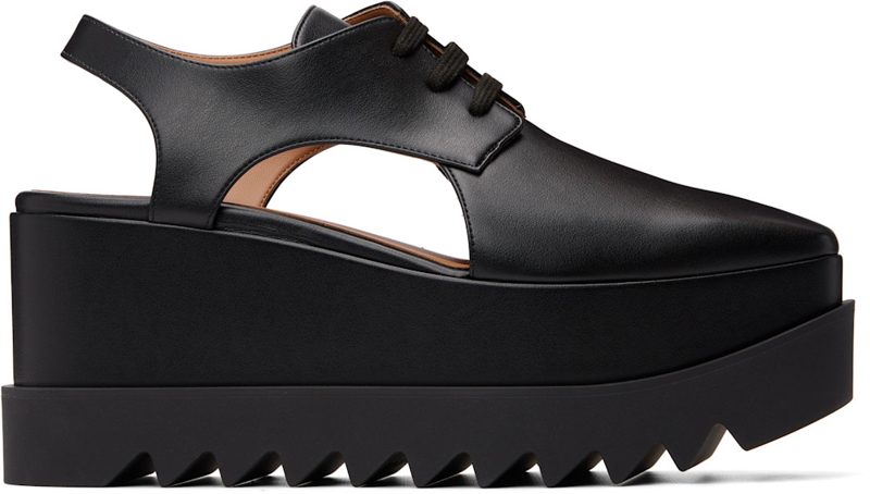Black Elyse Slingback Derbys 262471F120007