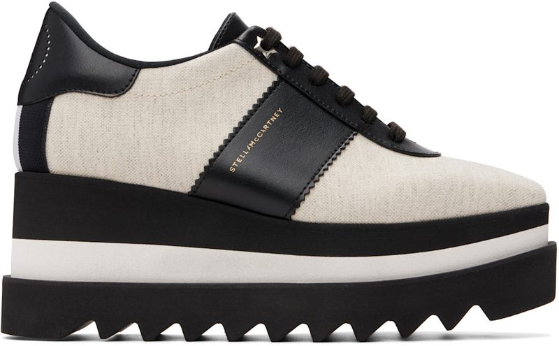 Black & [오프화이트] Sneakelyse Canvas Derbys 262471F120000