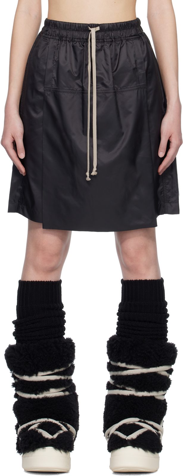 + [릭 오웬스] Black Kilt Shorts 261232F088001