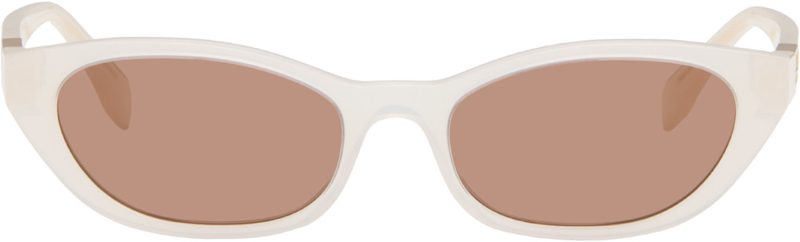 White Baguette Sunglasses 262693F005023