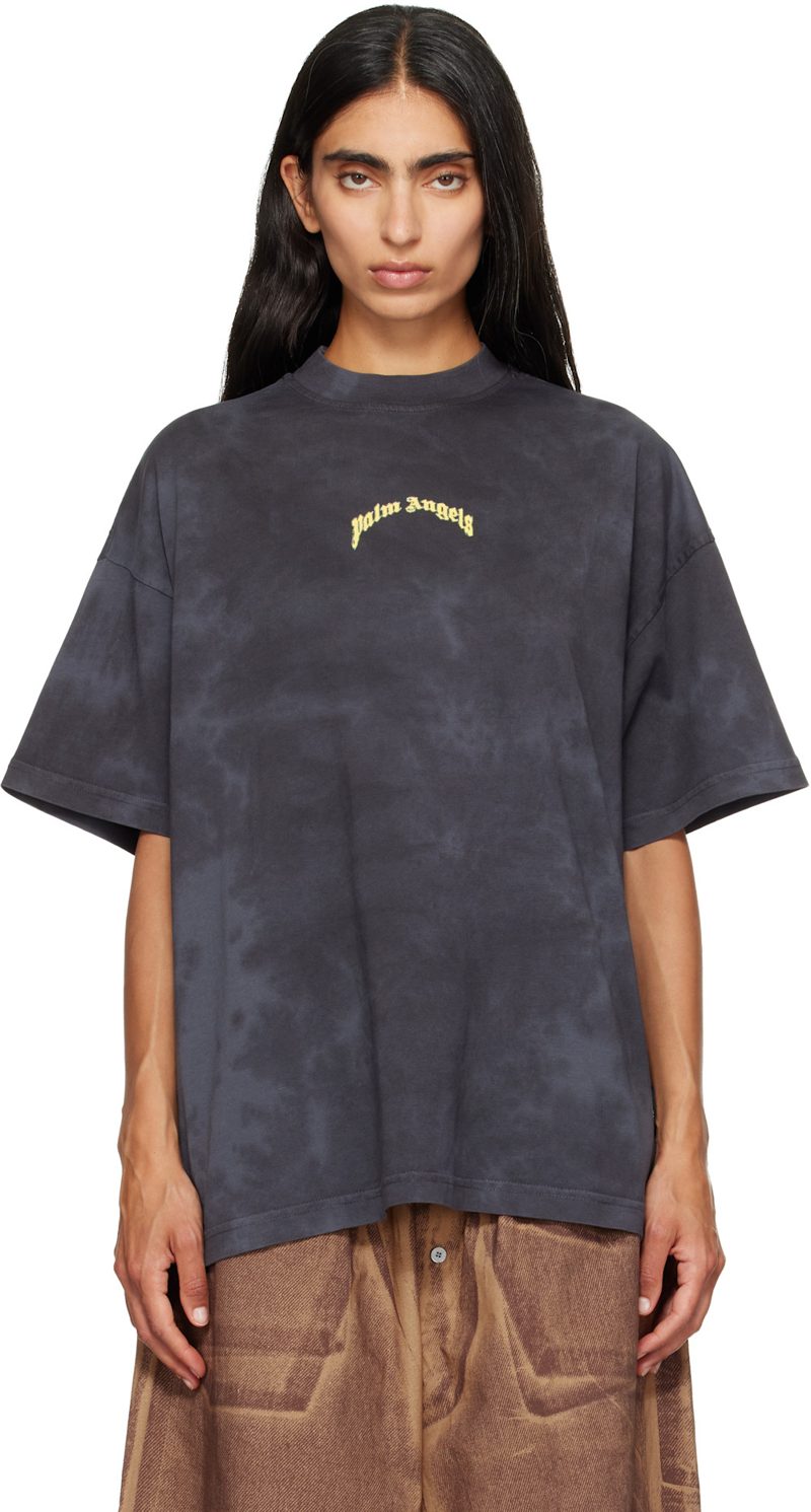 Black Curved Logo T-shirt 261695F110001
