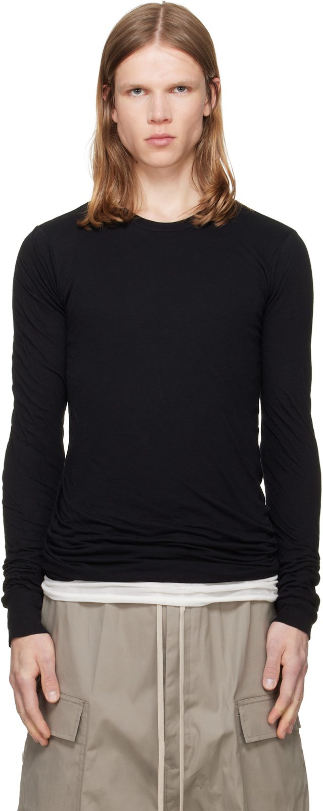 Black Tower Double LS T-shirt 262232M213015