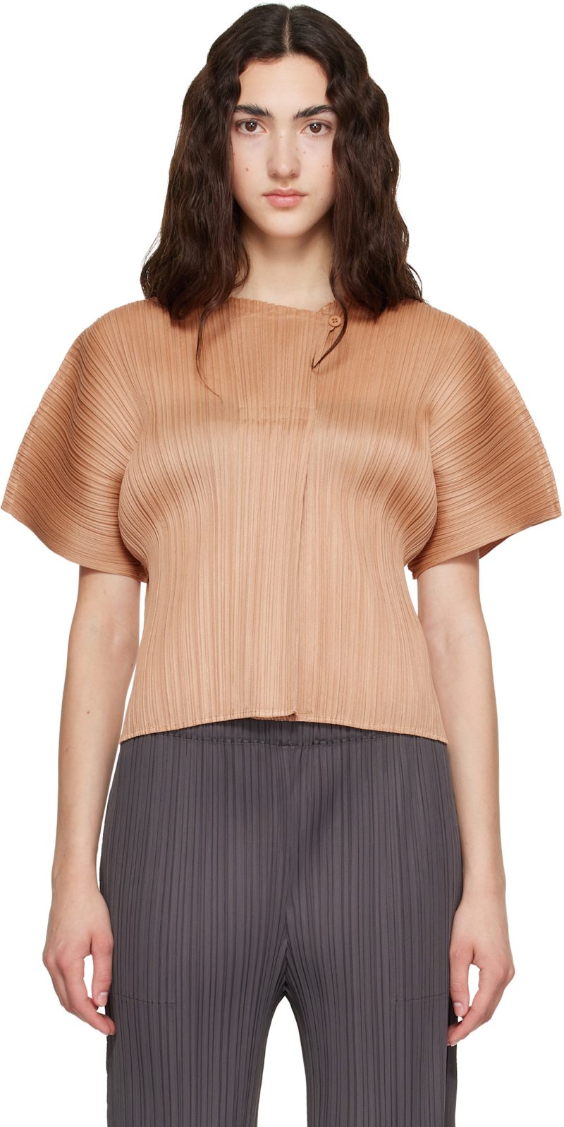 PLEATS PLEASE [이세이 미야케] Pink Monthly Colors June Top 262941F109000