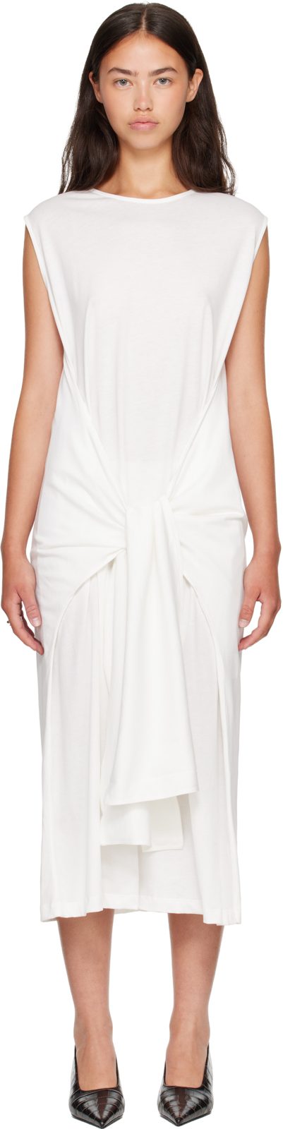 TOTEME [오프화이트] Tie-Waist Jersey Midi Dress 262771F054003