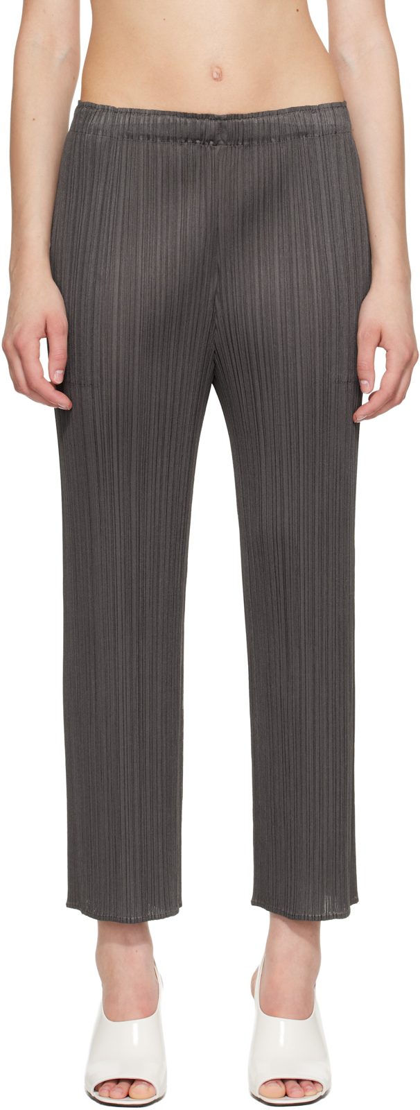 PLEATS PLEASE [이세이 미야케] Gray Monthly Colors June Trousers 262941F087000