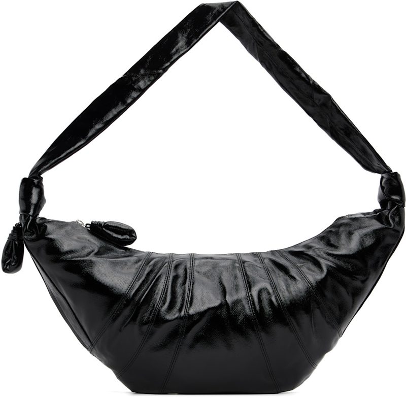 Black Large Croissant Bag 262646F048023