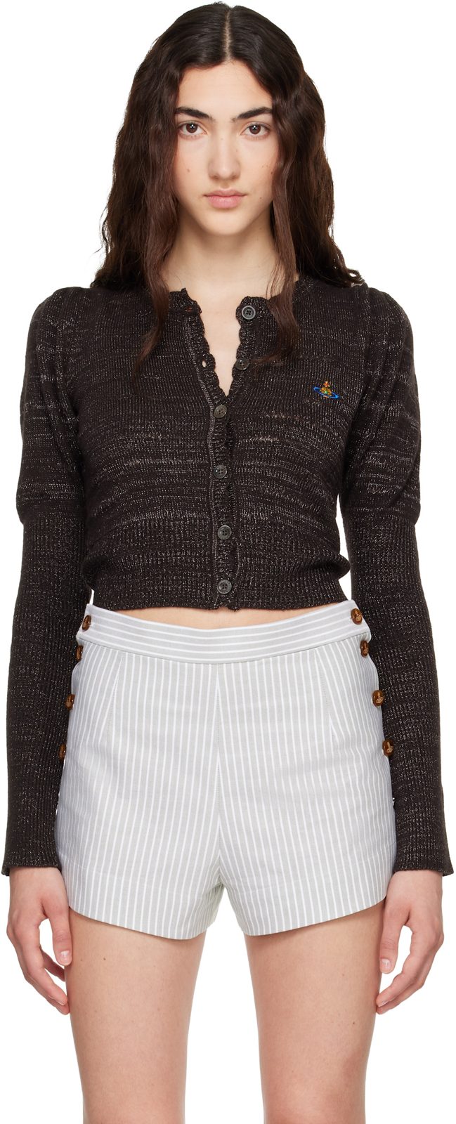 Brown Veronica Cardigan 262314F095002