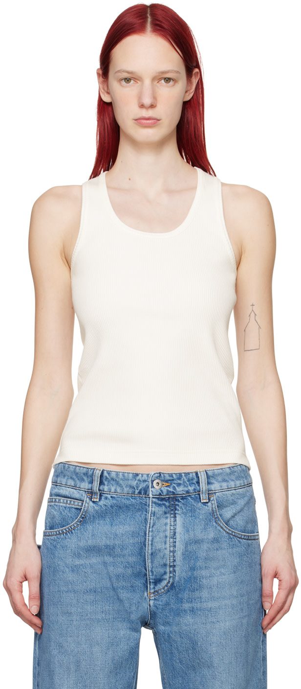 오프화이트 Rib Tank Top 241798F111002