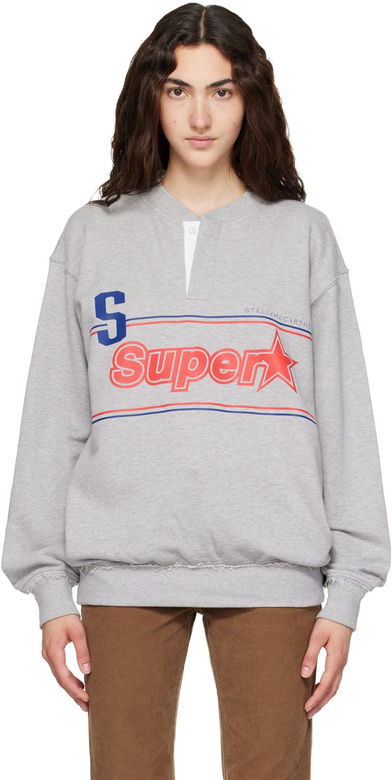 Gray Superstar Cotton Sweatshirt 262471F098001