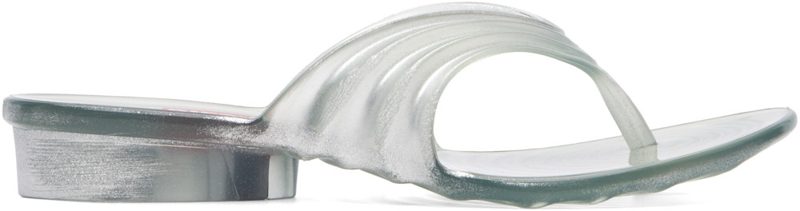 Transparent Melissa Edition Sculptural Flip-Flops 262001F124002