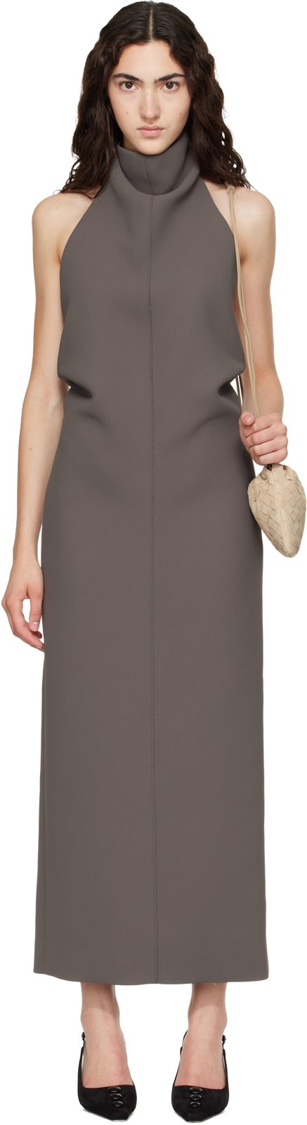 Taupe Roxanne Maxi Dress 262914F054002