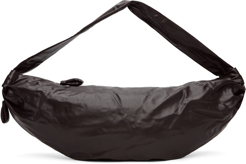 Brown Large Soft Croissant Bag 262646M170007