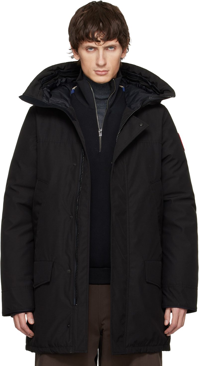 Black Langford Down Jacket 252014M178005