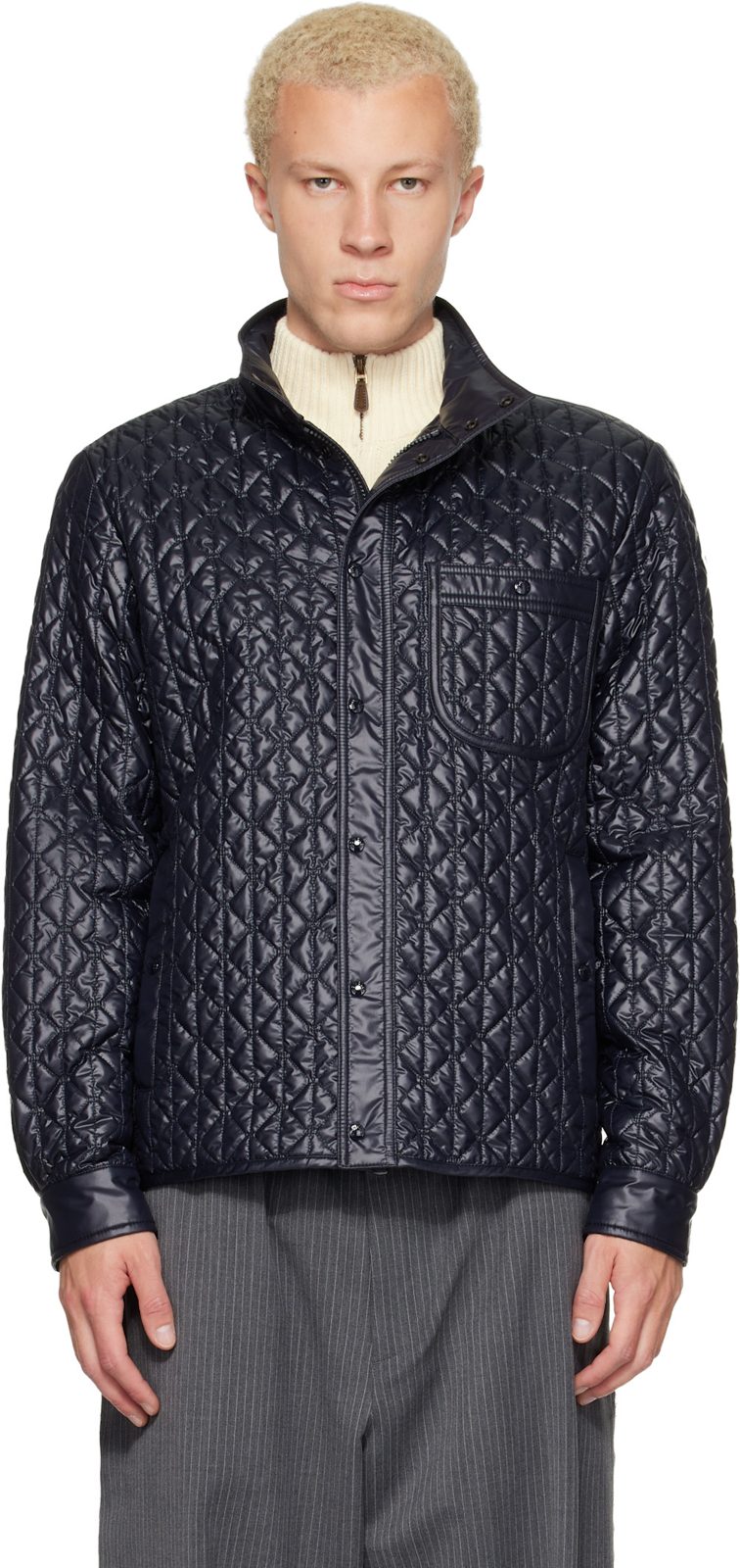 Navy Cleorine Jacket 262111M178016