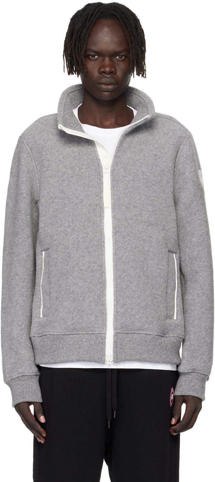 Gray Kind Fleece HUMANATURE Lawson Jacket 252014M180009