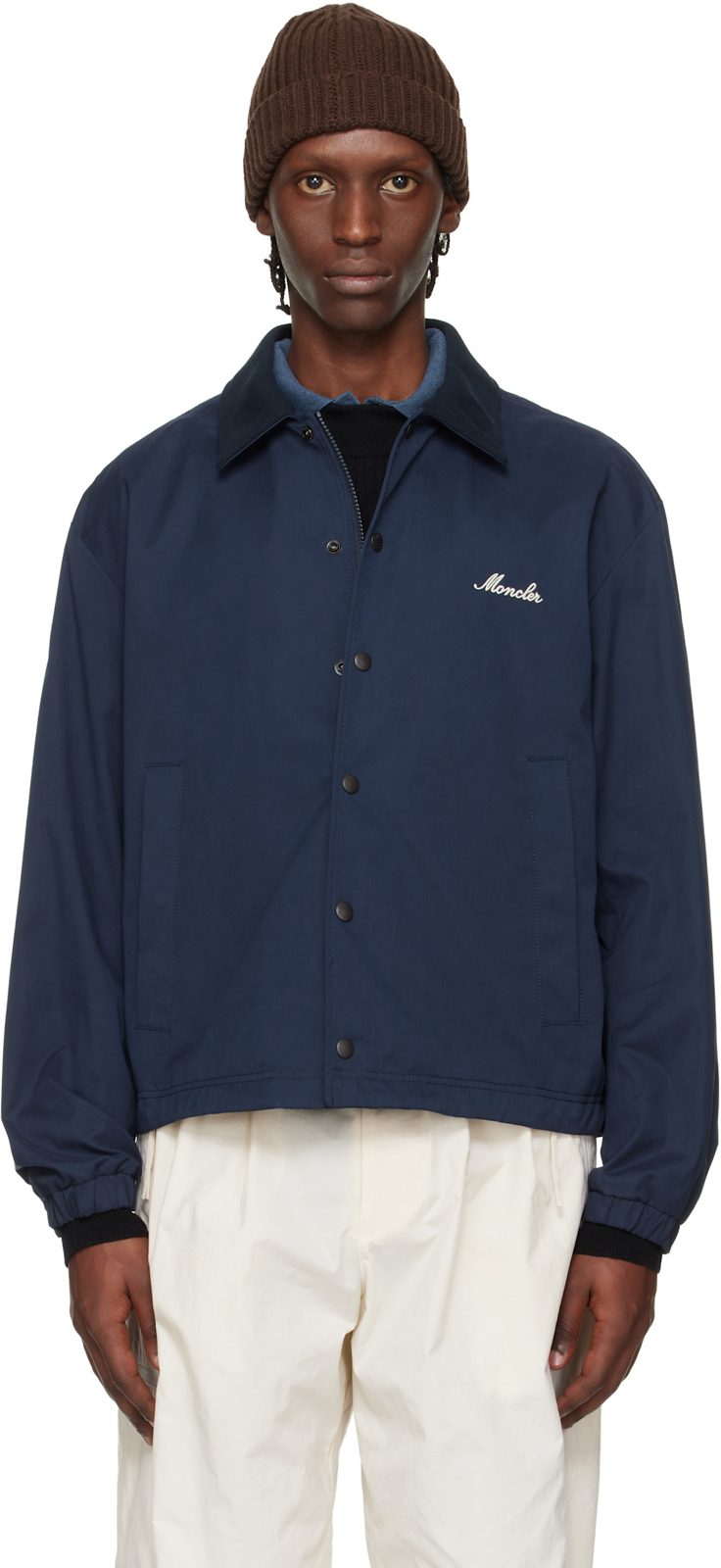 Navy Arinell Shirt Jacket 261111M180020
