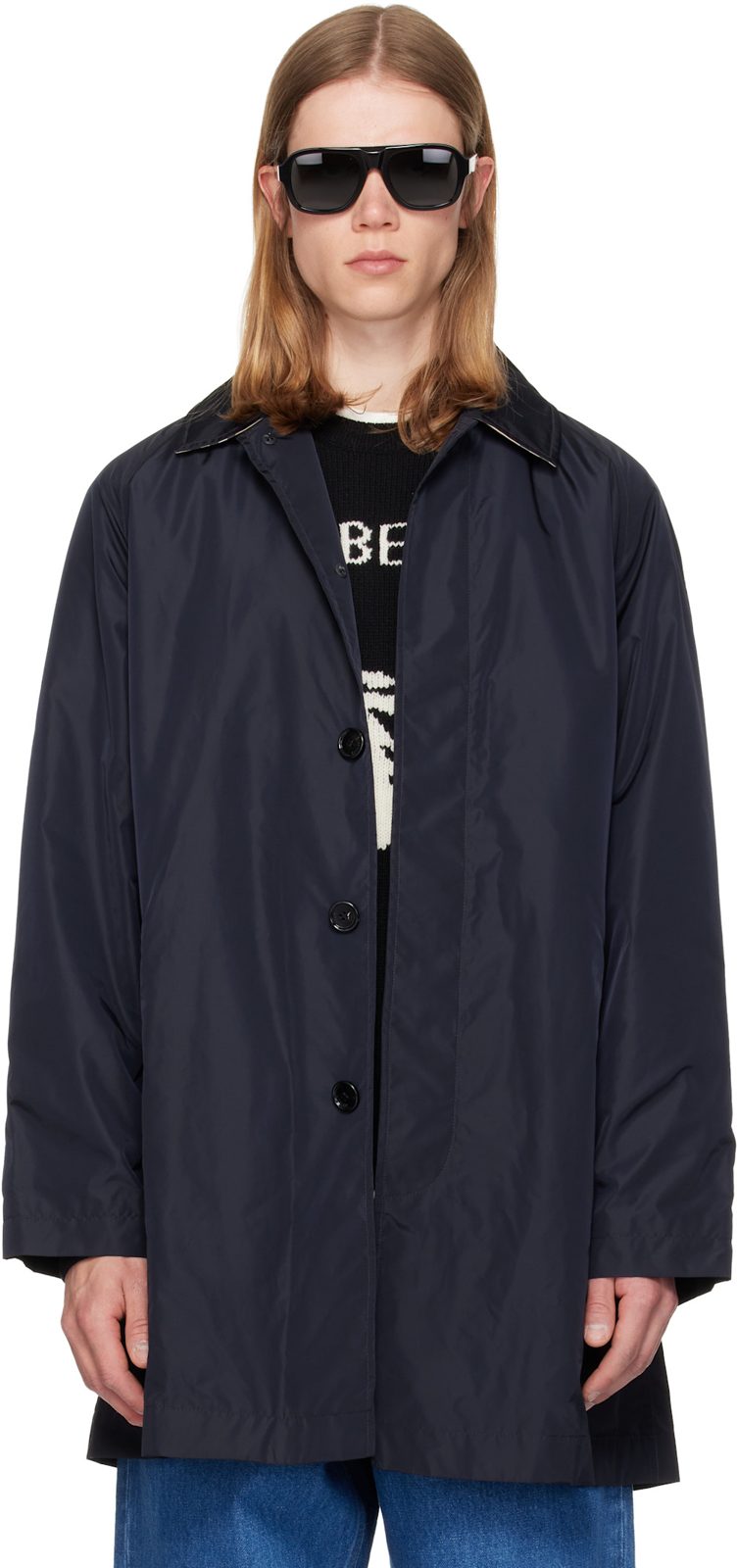 Navy Ridgewood Coat 262376M176001