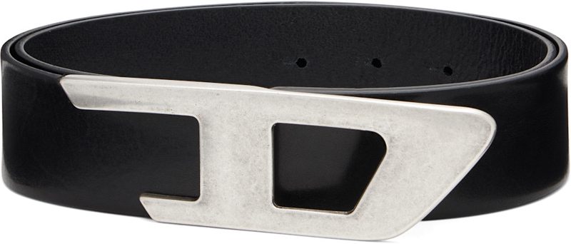 Black 4cm Leather Belt 262001M131002