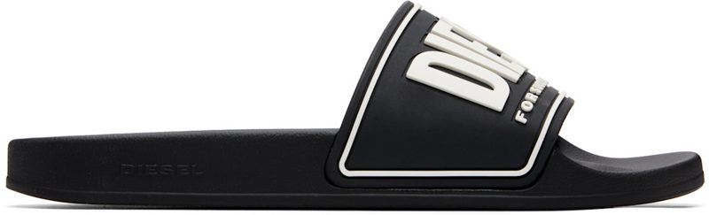 Black 3D Logo Sa-Mayemi-Pool Slides 262001M234003