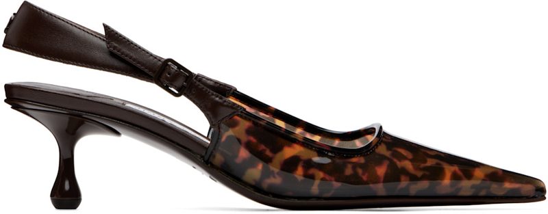 Brown Amel 50 Tortoiseshell Heels 262528F122034