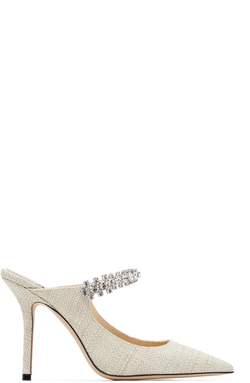Beige Bing 100 Fine Raffia heels 262528F122028