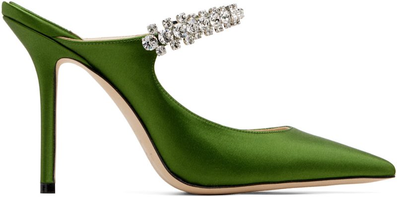 Green Bing 100 Satin Heels 262528F122030