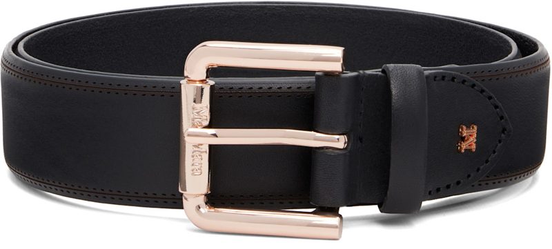 Black Leather Belt 262118F001001