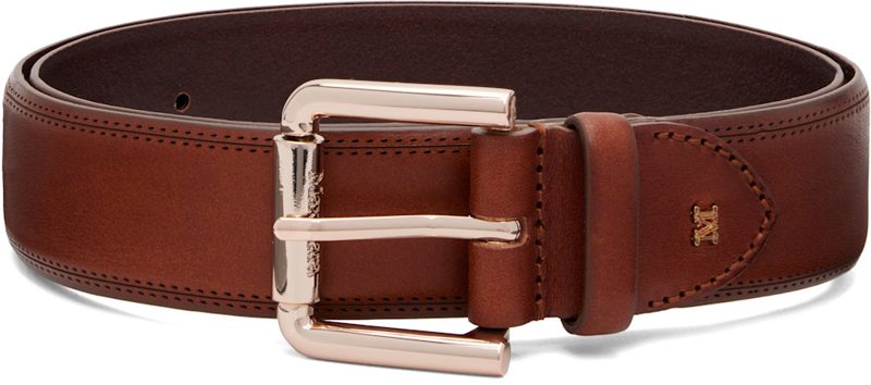 Brown Leather Belt 262118F001002