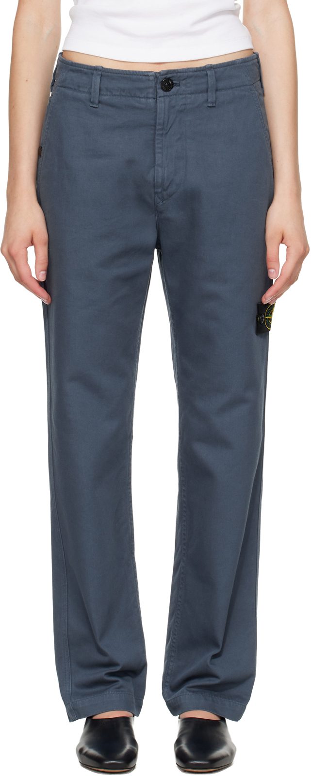 Navy 3100001 Dense Cotton-TC Trousers 262828F087005