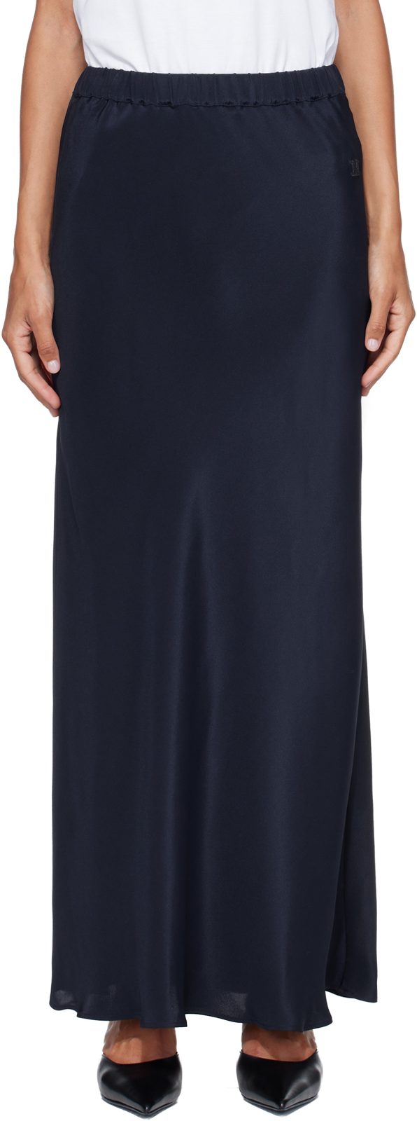 Navy Sospiro Maxi Skirt 262118F092001