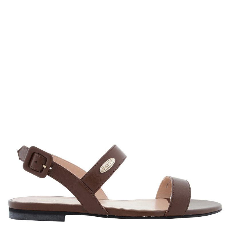 Carlas Lamb Leather Flat Sandals