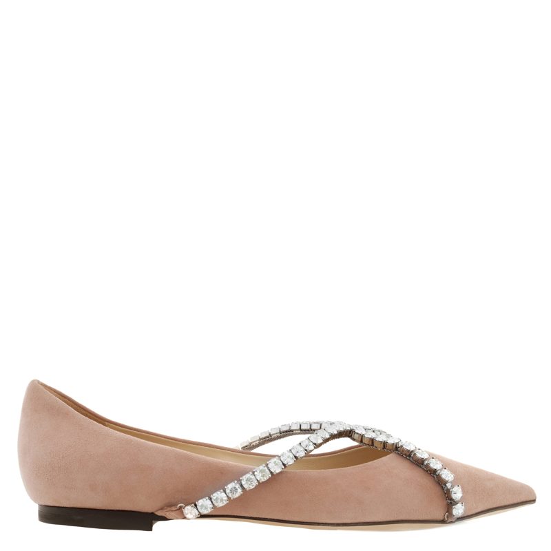 Genevi Suede Ballerina Flats