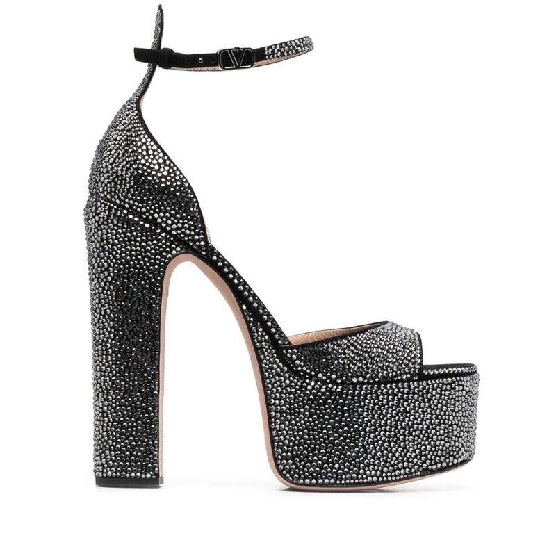 Garavani Garavani 170Mm Crystal-Embellished Platform Sandals