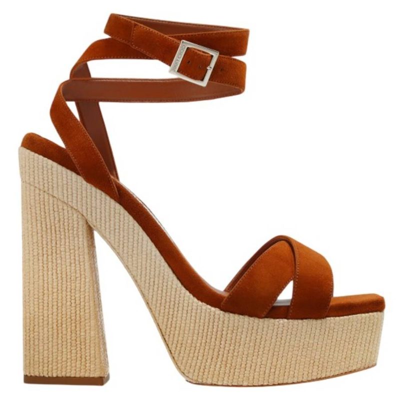 Gaia 140 Raffia Platform Sandals
