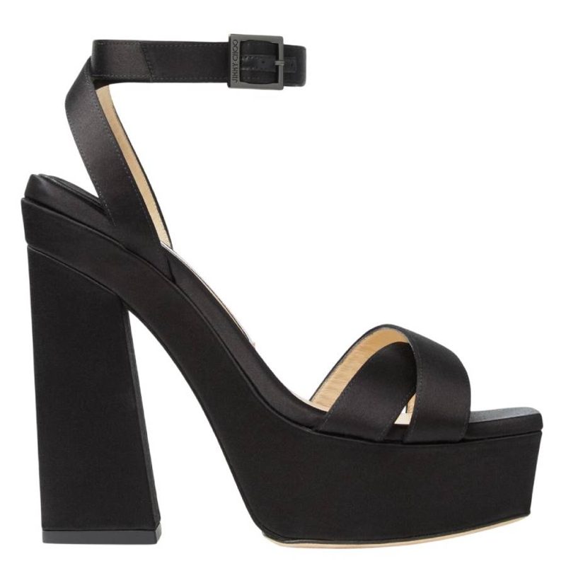 Gaia 140 Satin Platform Sandals