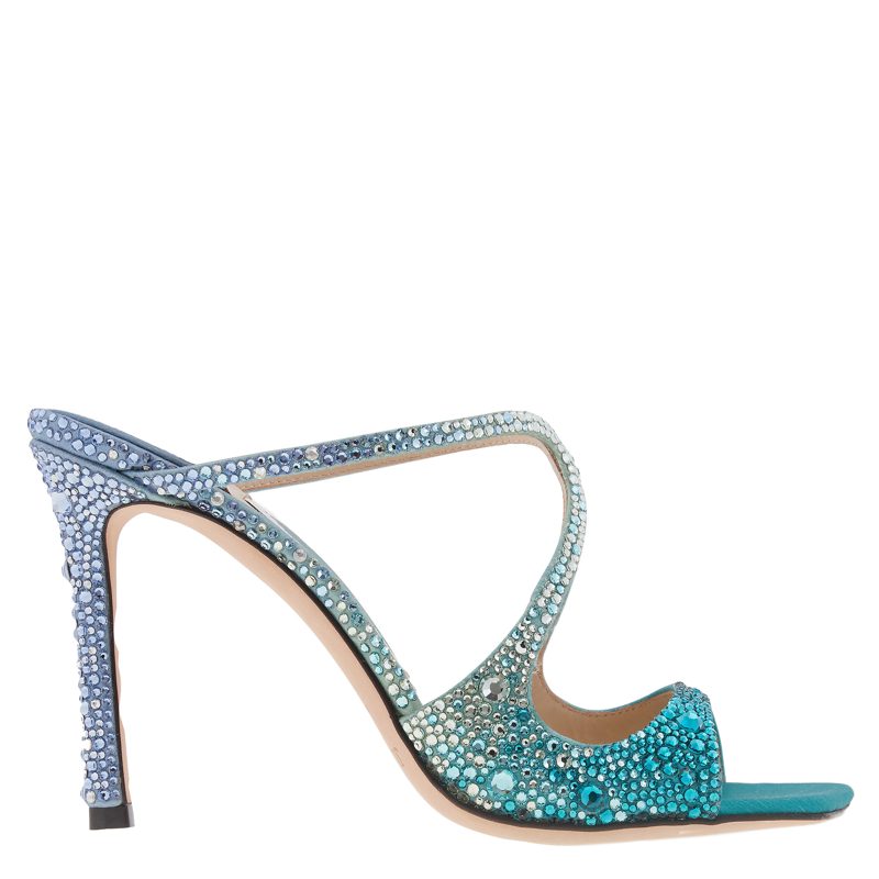 Anise 95 Crystal-Embellished Mules