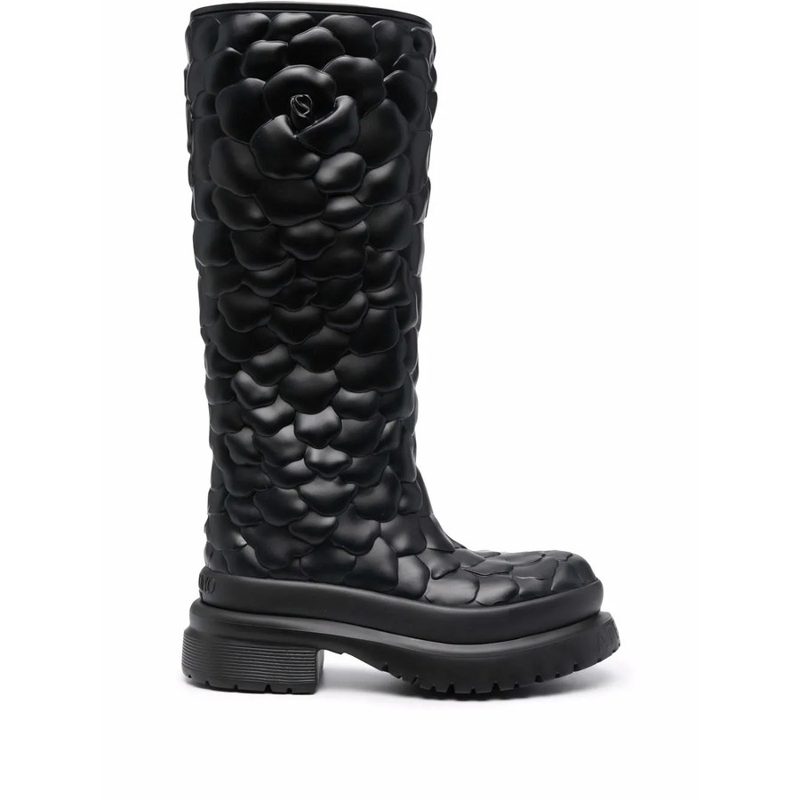 Garavani Garavani Atelier FLORAL-EM[보스]ED Mid-Calf Rain Boots