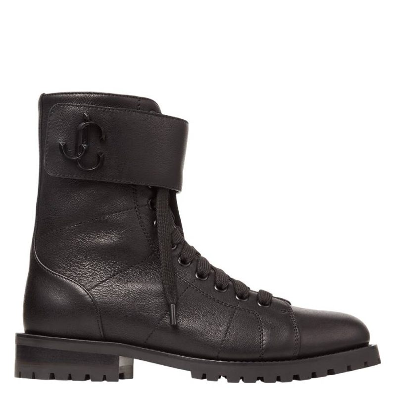 Ceirus Nappa Leather Combat Boots