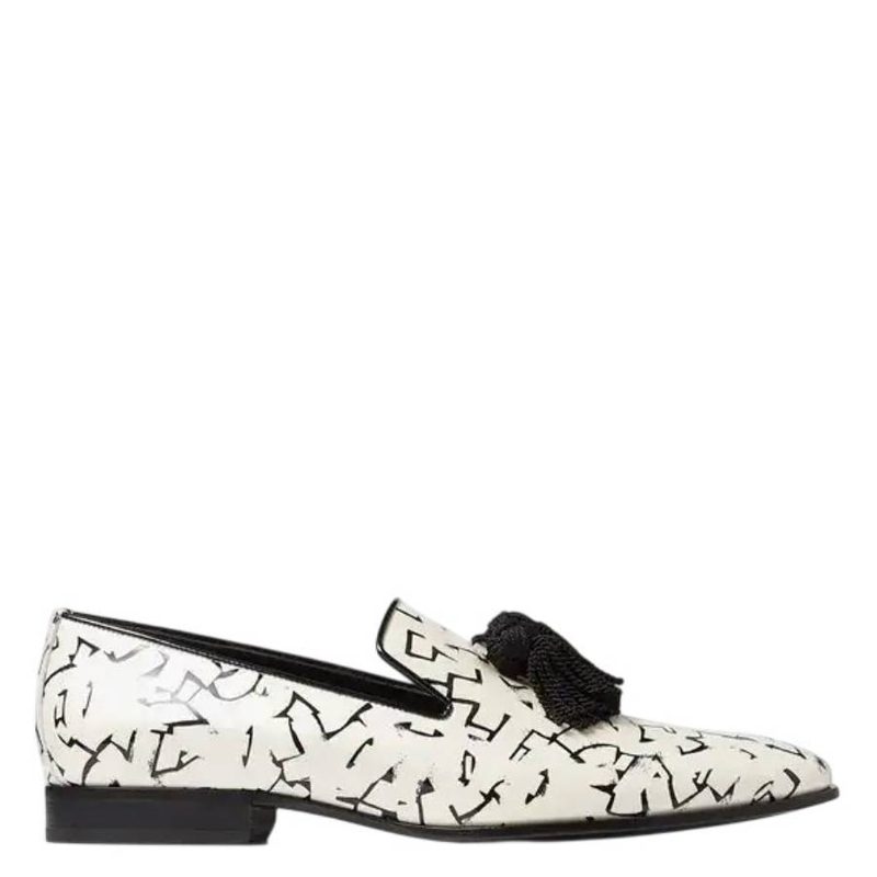 Eric Haze Foxley Artwork Printed Loafers