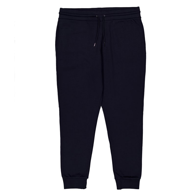 Navy Fitted Logo Joggers