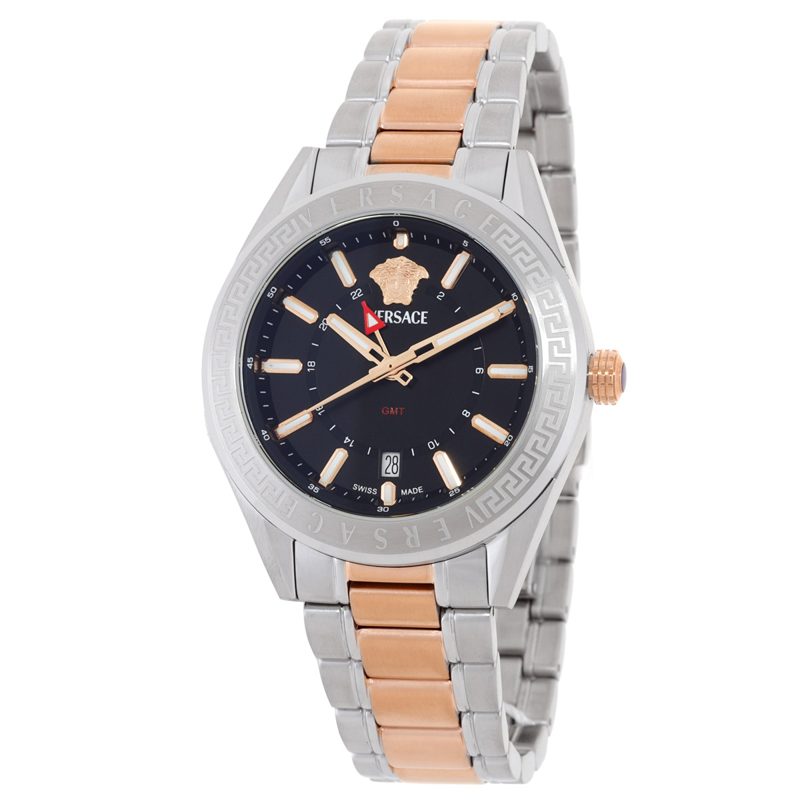 V-Code GMT Quartz Black Dial Mens Watch VEAFA0624