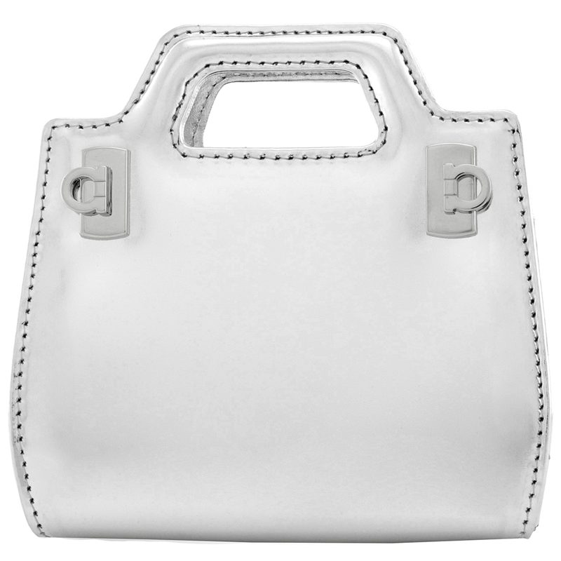 Ladies Grey Wanda Micro Crossbody Bag