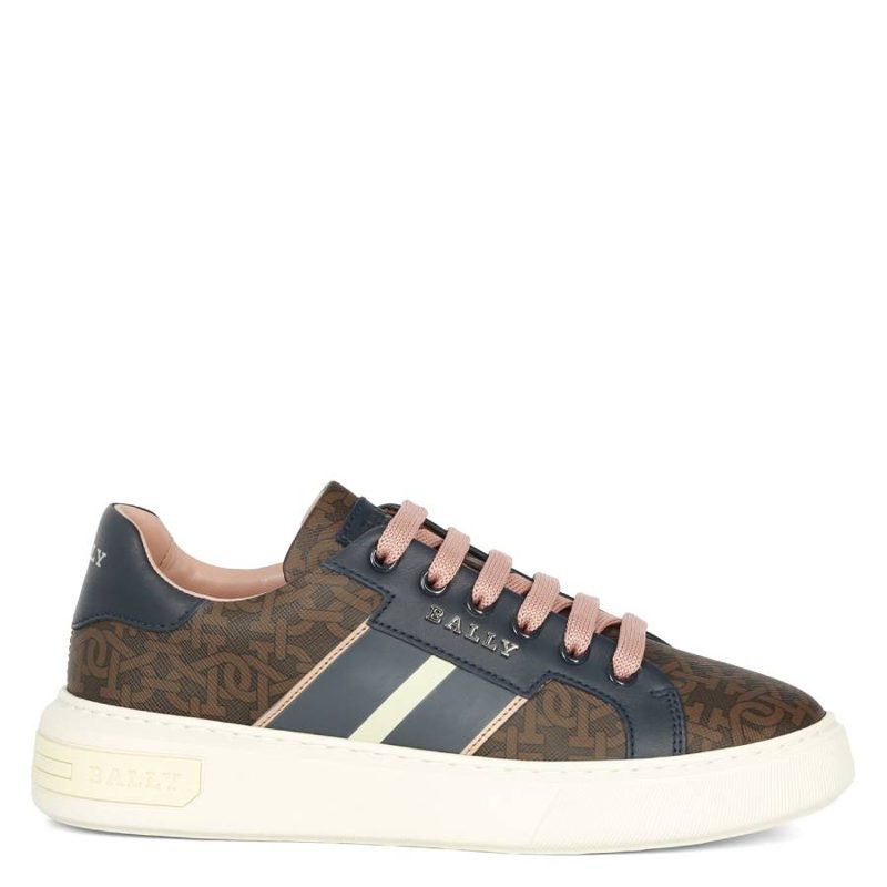 Myron Monogram Leather Sneakers