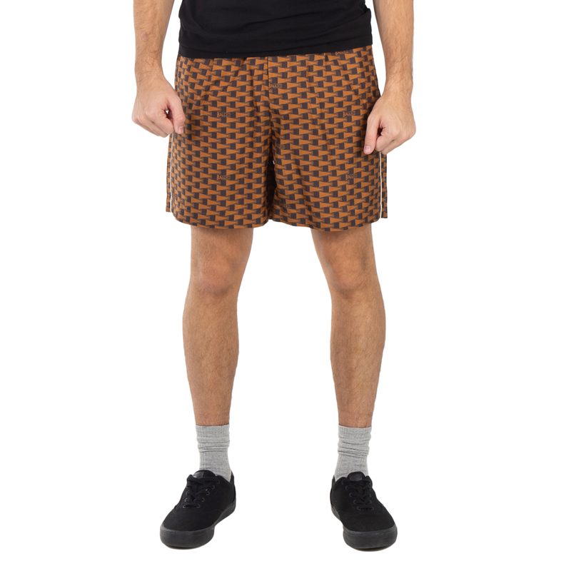 Pennant Printed Silk Shorts
