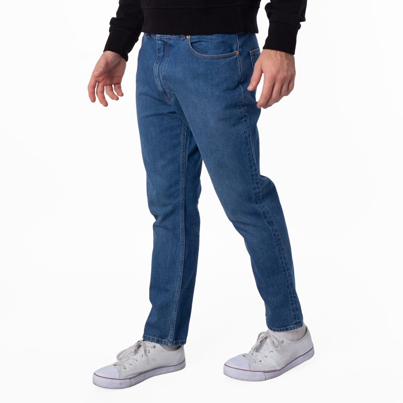 Straight-Leg Denim Jeans