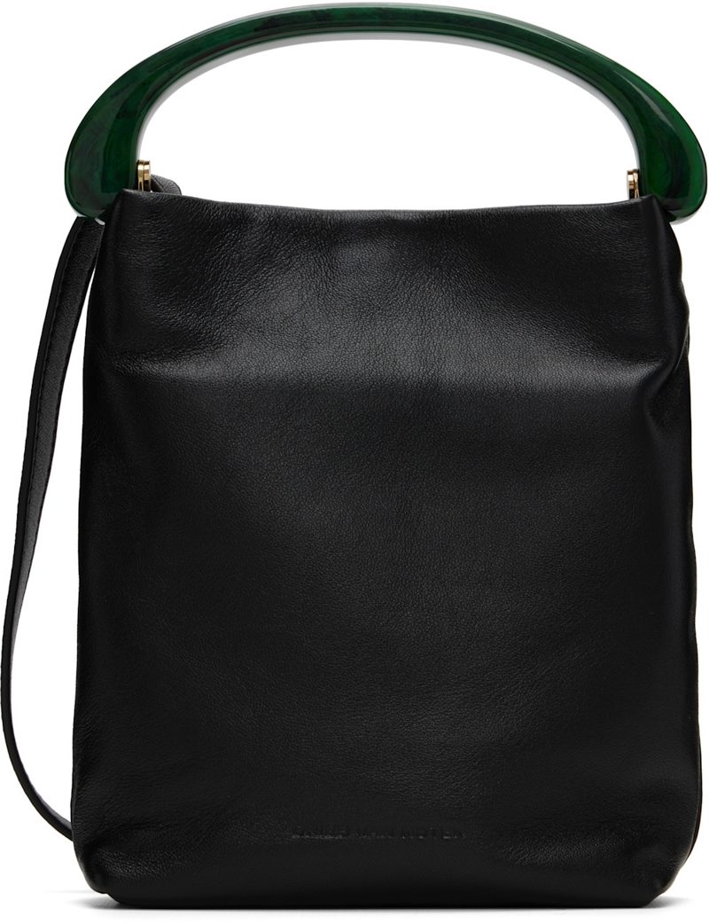Black Chrome Lamb Leather Small Bag 262358F046007